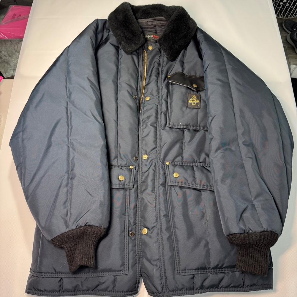 Vtg RefrigiWear‎ Iron-Tuff Insulated Parka Heavy Winter Work Coat Mens Outdoors